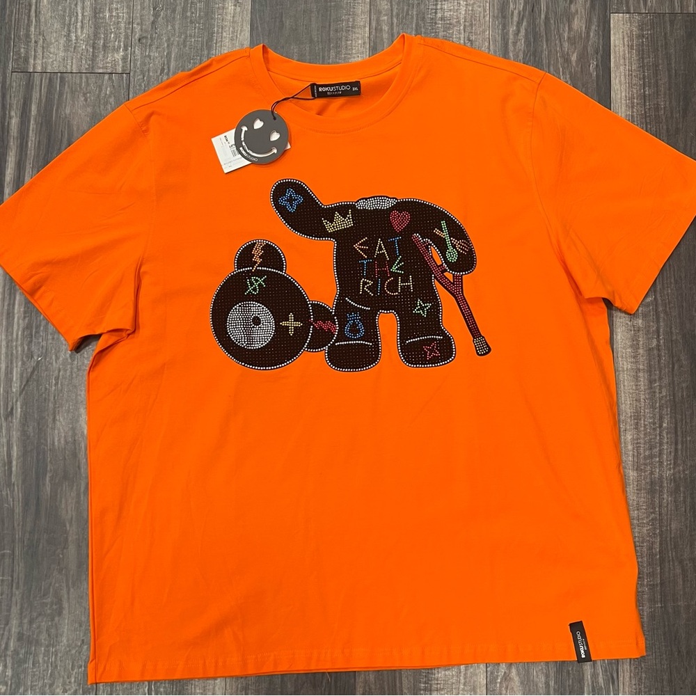 Men’s Roku Orange Graphic T-Shirt new with tags